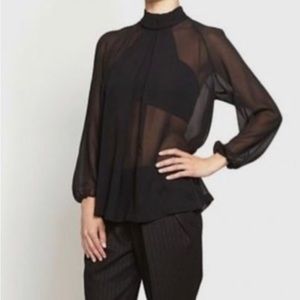 Robert Rodriguez Illusion Mirror Silk Top